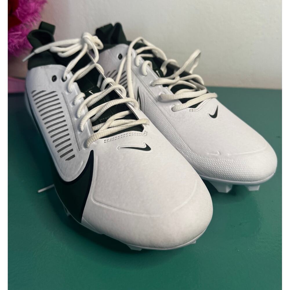 Nike Vapor Edge Shark 2 Football Cleats White/Green Size US‎ 15 – Brand New!